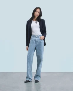 FROM FUTURE Joseph Jean Straight Cut BleuClair Clearance