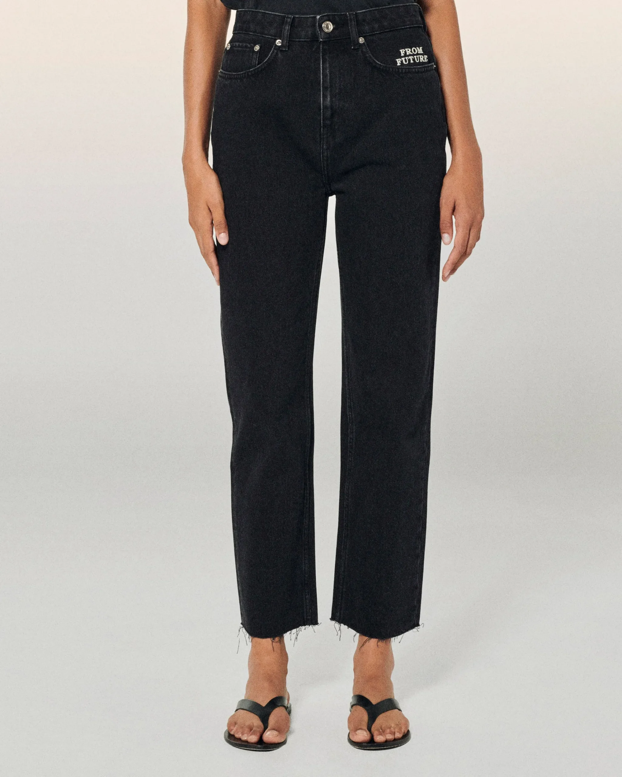 FROM FUTURE Joseph Jean Straight Cut Nero Cheap
