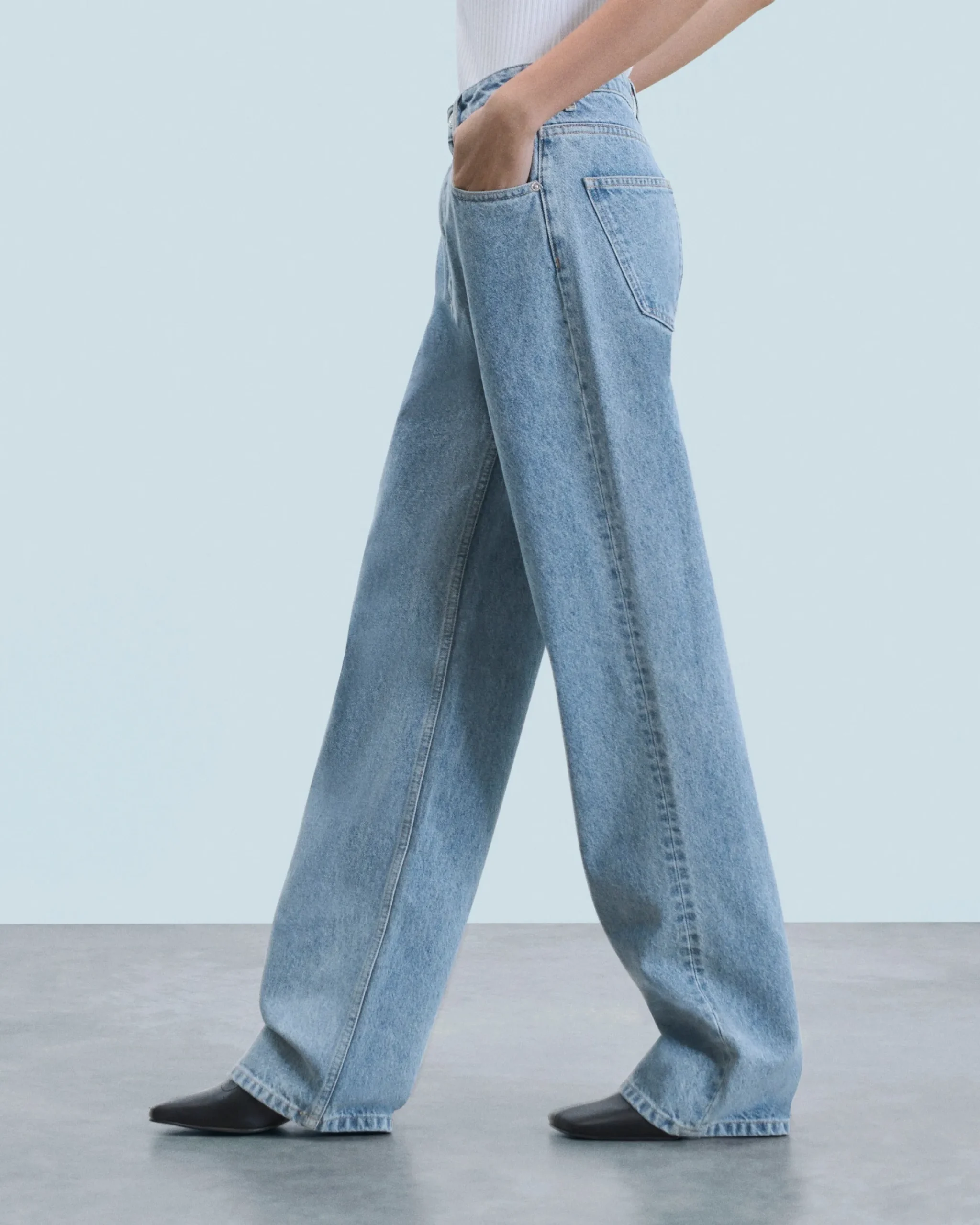 FROM FUTURE Joseph Jean Straight Cut BleuClair Clearance