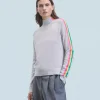 FROM FUTURE Maglione Collo a lupetto Multico Leger Maniche a righe LightHeatherGrey Hot