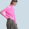 FROM FUTURE Maglione Collo a lupetto Fasce per maniche Multico Leger Rosasognante Online