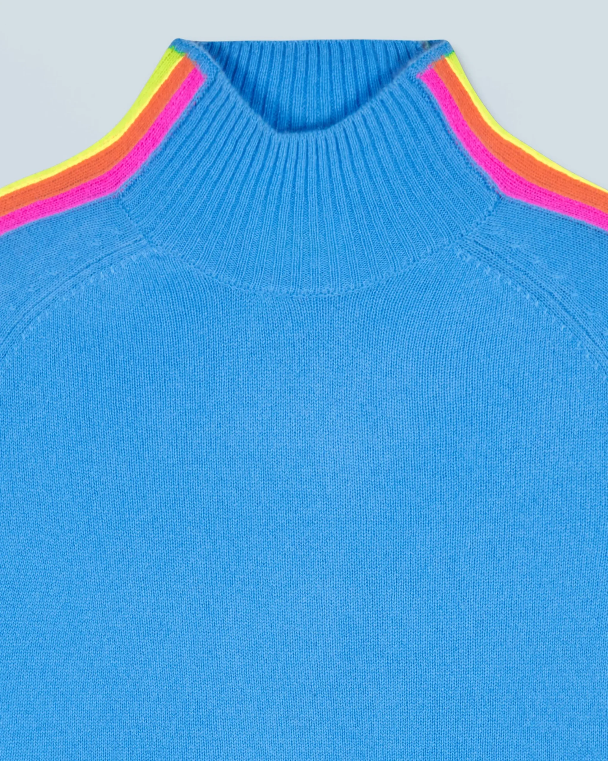 FROM FUTURE Maglione Collo a lupetto Fasce per maniche Multico Leger Blusognante New