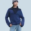 FROM FUTURE Maglione Collo a polo DarkBlue Clearance