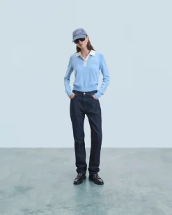 FROM FUTURE Maglione Collo a polo BabyBlue Shop