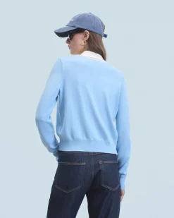 FROM FUTURE Maglione Collo a polo BabyBlue Shop