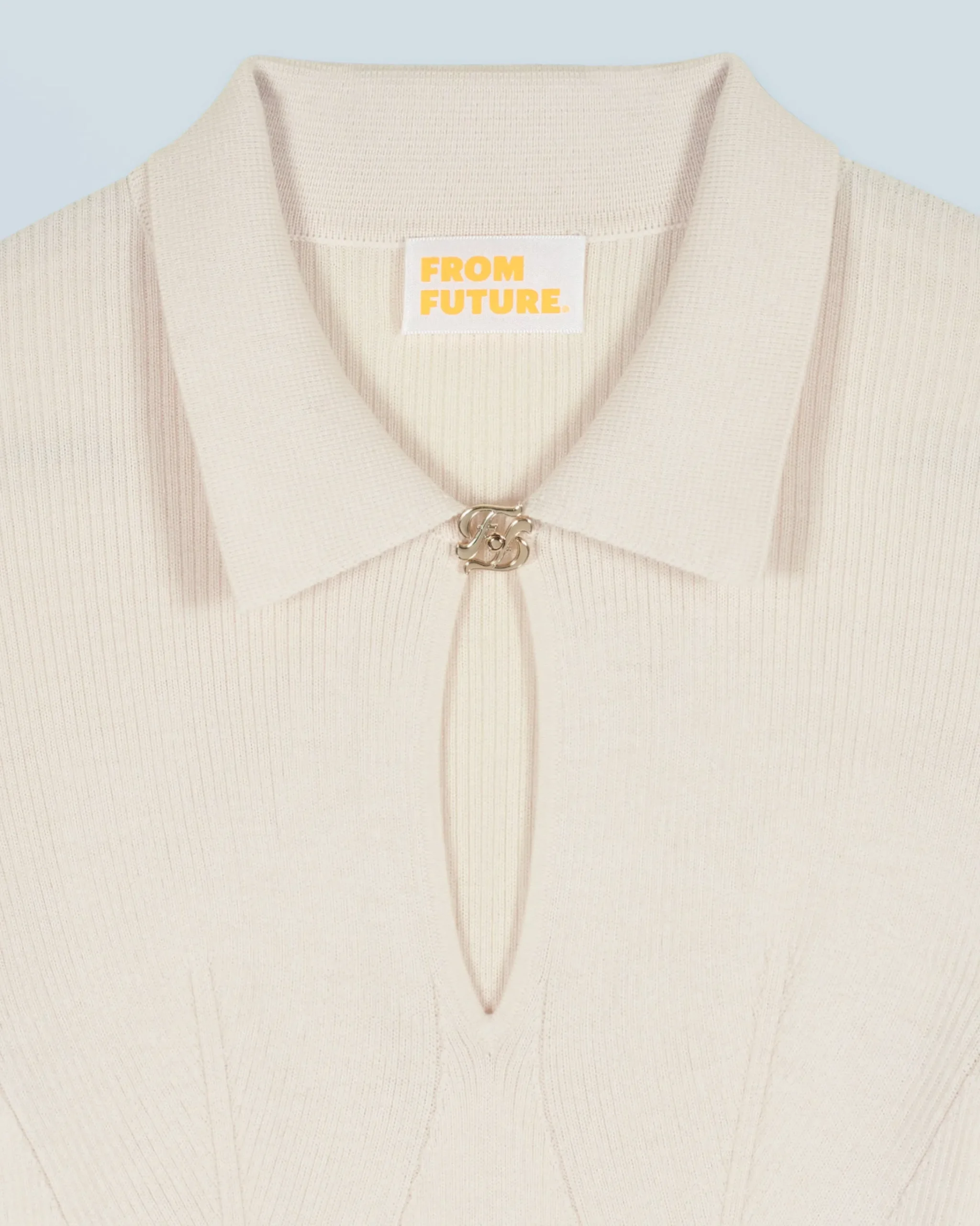 FROM FUTURE Maglione Collo a polo Sabbiadeldeserto Best Sale