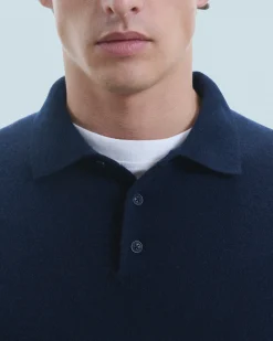 FROM FUTURE Maglione Collo a polo Basic Grigioericascuro Hot