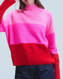 FROM FUTURE Maglione Collo alto BrightRed Cheap