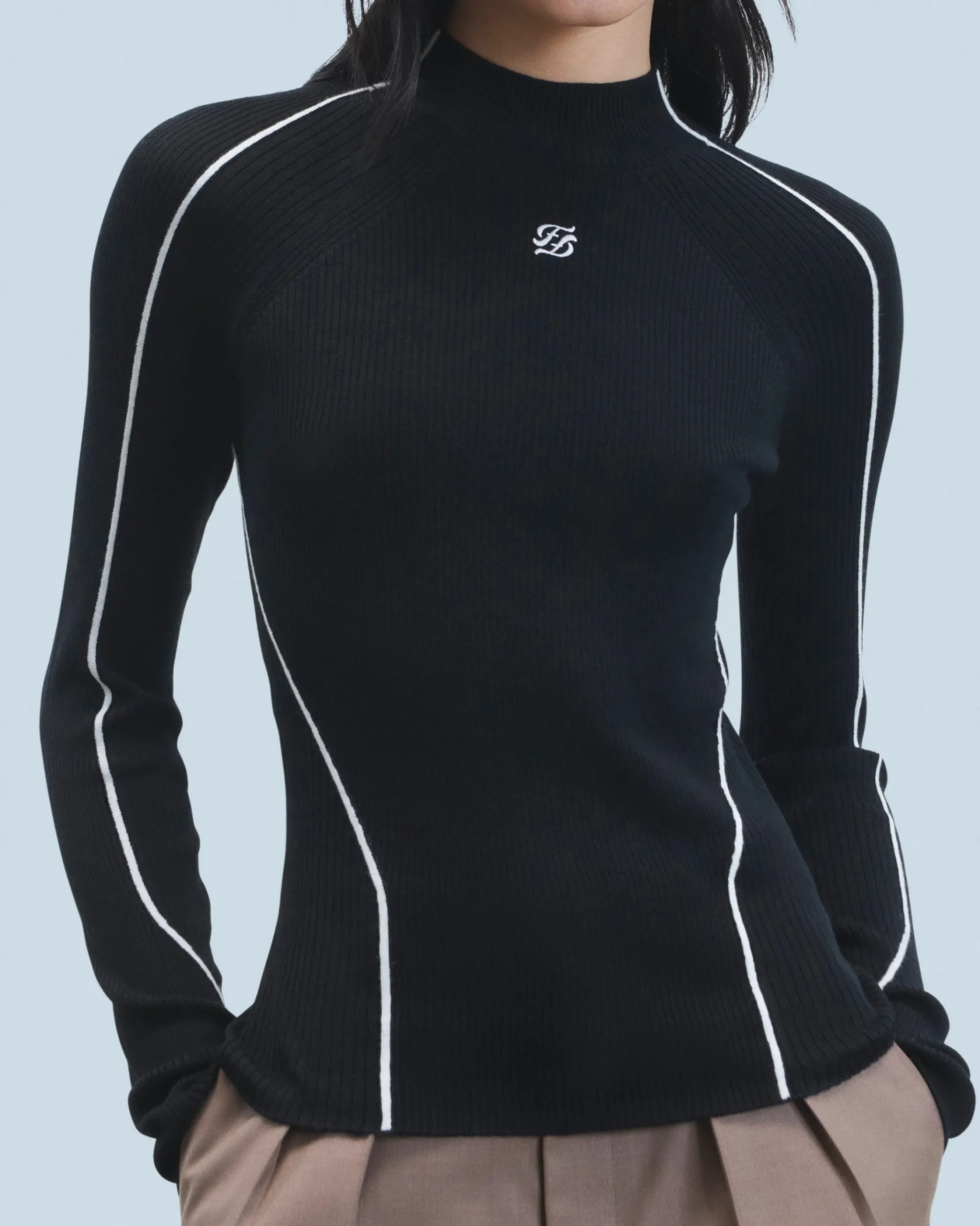 FROM FUTURE Maglione Collo alto Nero Online