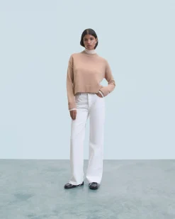 FROM FUTURE Maglione Collo alto Cammello Flash Sale