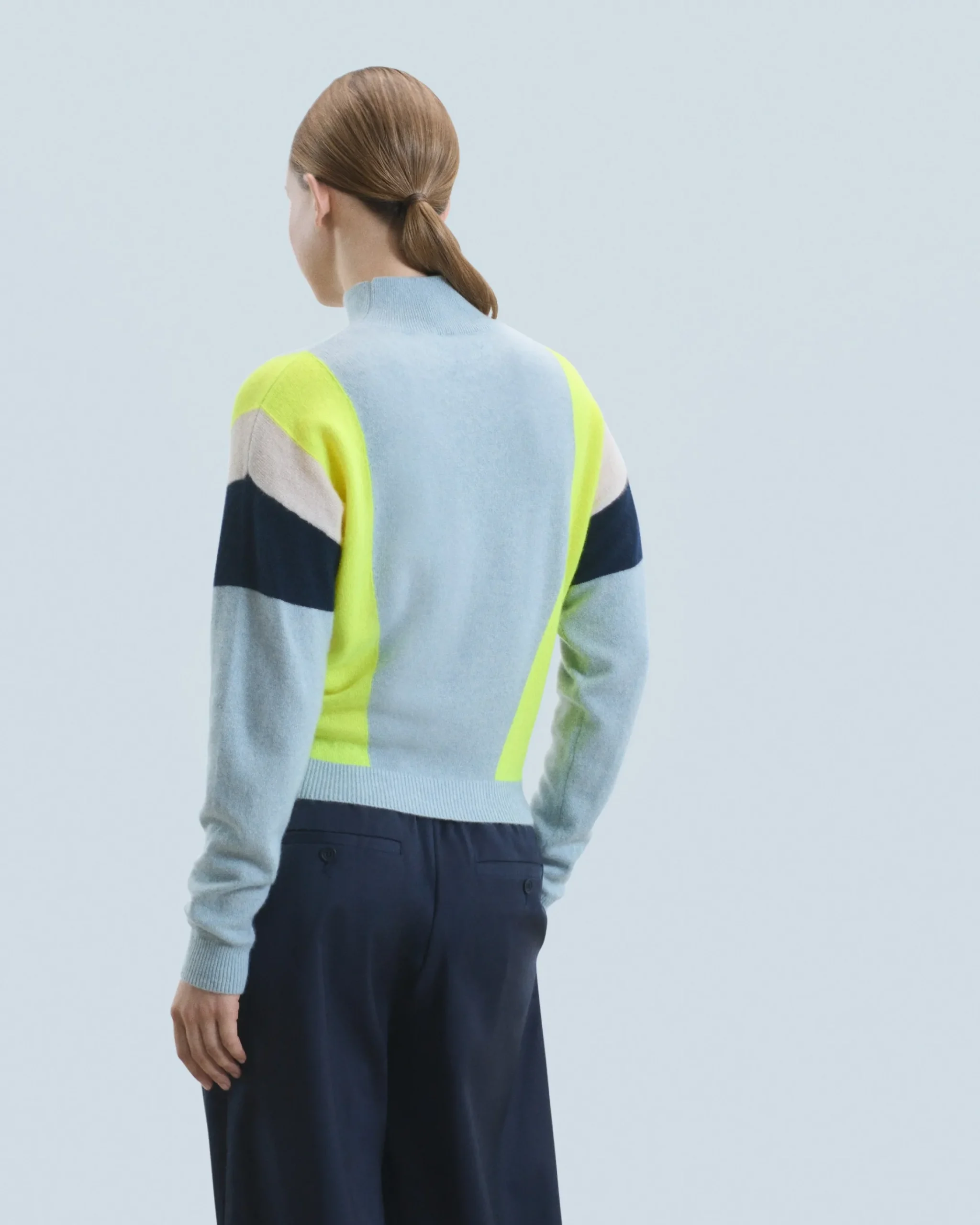 FROM FUTURE Maglione Collo alto IcedBlue Outlet