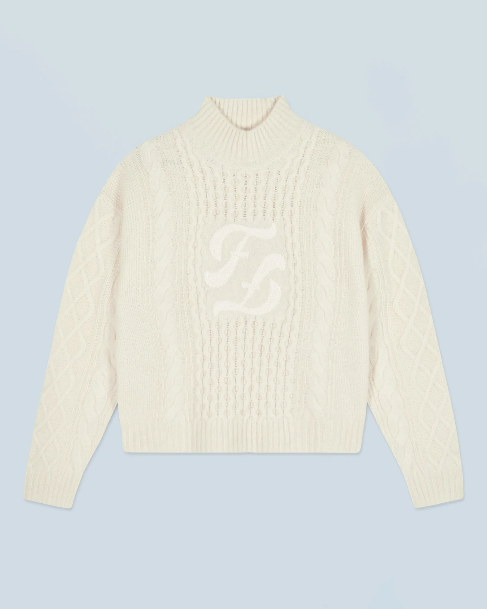 FROM FUTURE Maglione Collo alto Ecrù Best Sale