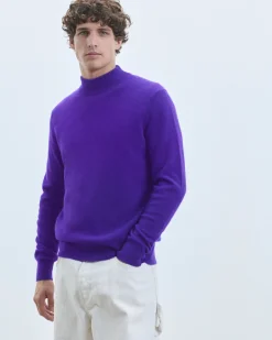FROM FUTURE Maglione Collo alto Basic Leggero IntensePurple Best