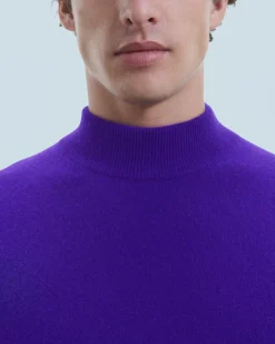 FROM FUTURE Maglione Collo alto Basic Leggero IntensePurple Best