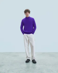 FROM FUTURE Maglione Collo alto Basic Leggero IntensePurple Best