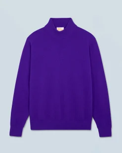FROM FUTURE Maglione Collo alto Basic Leggero IntensePurple Best