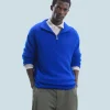 FROM FUTURE Maglione Collo alto con zip Sovradimensionato PopBlue New