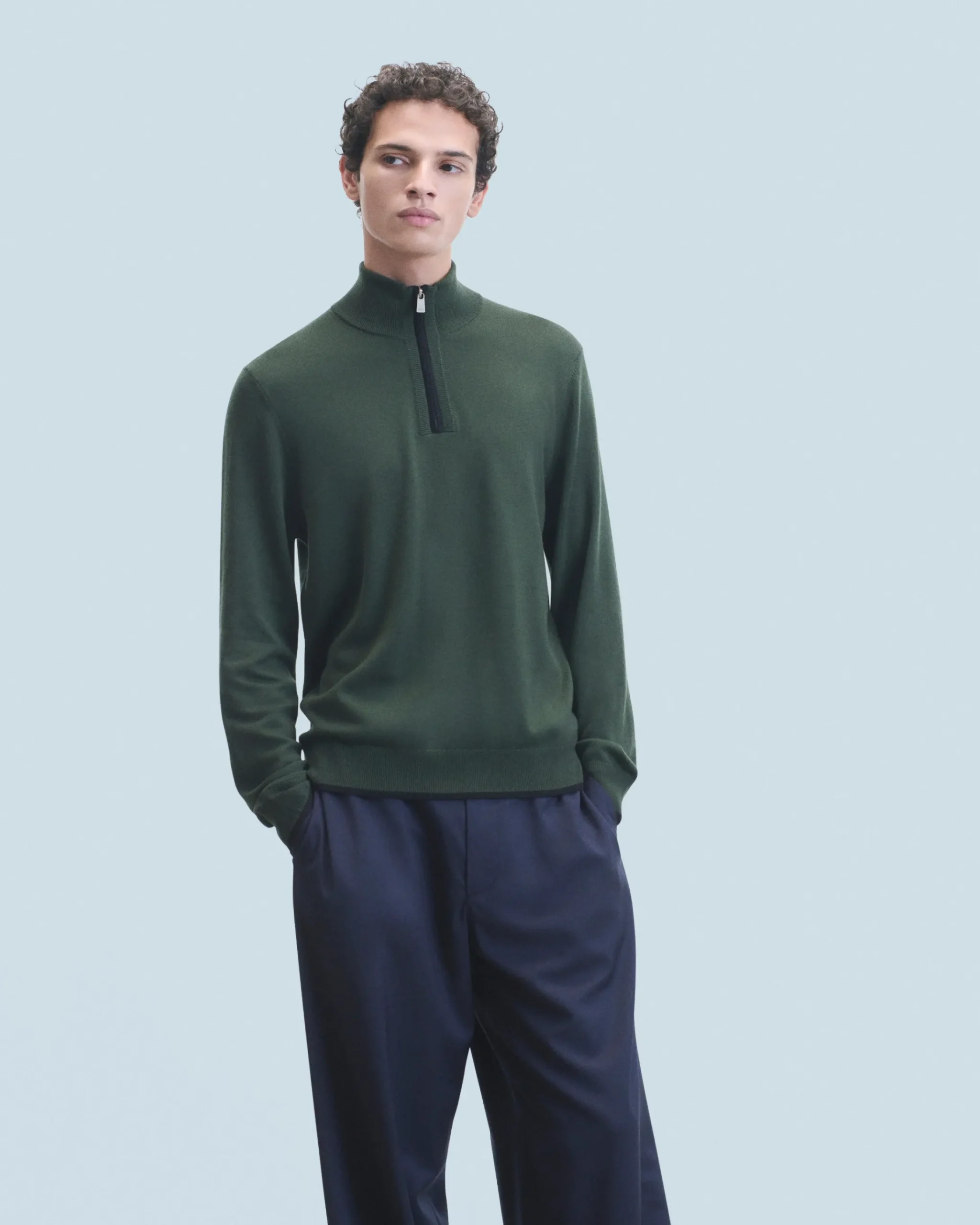 FROM FUTURE Maglione Collo alto con Zip Cachi Store
