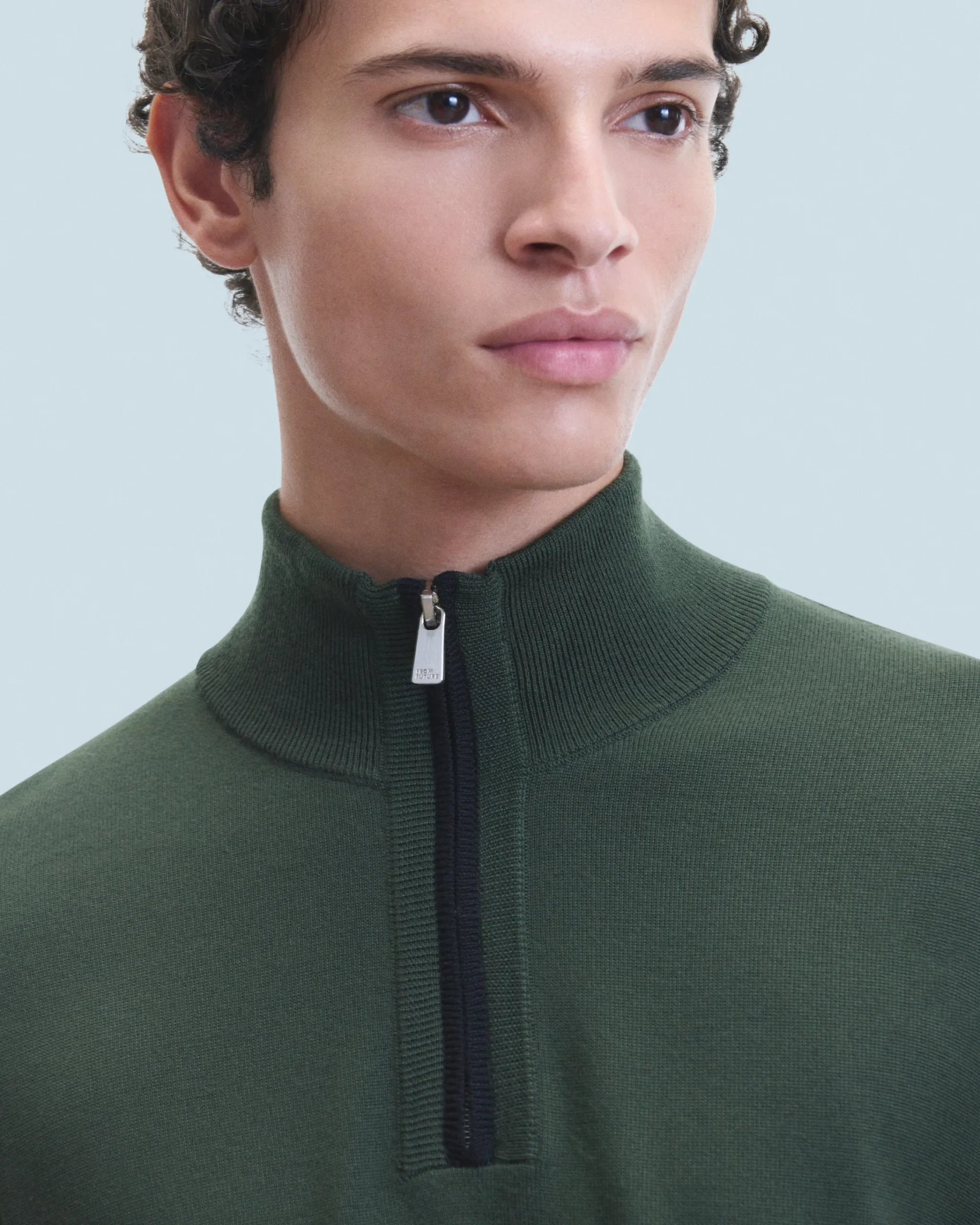 FROM FUTURE Maglione Collo alto con Zip Cachi Store