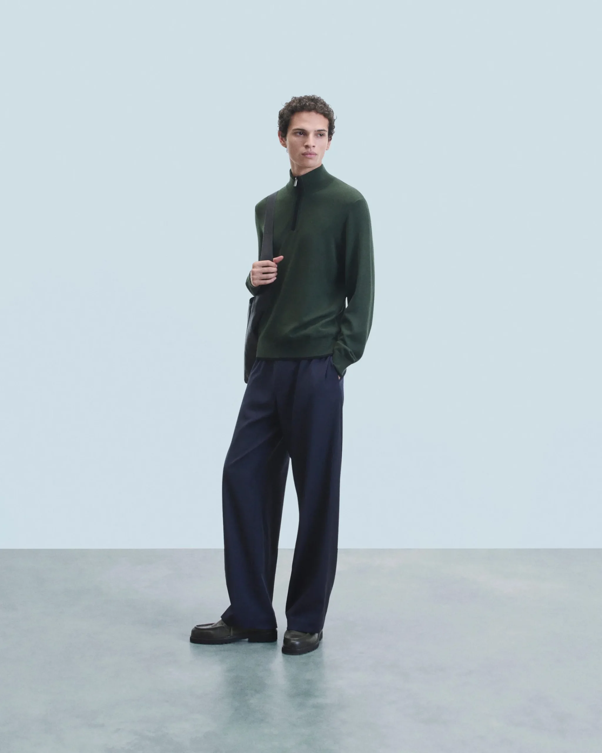 FROM FUTURE Maglione Collo alto con Zip Cachi Store