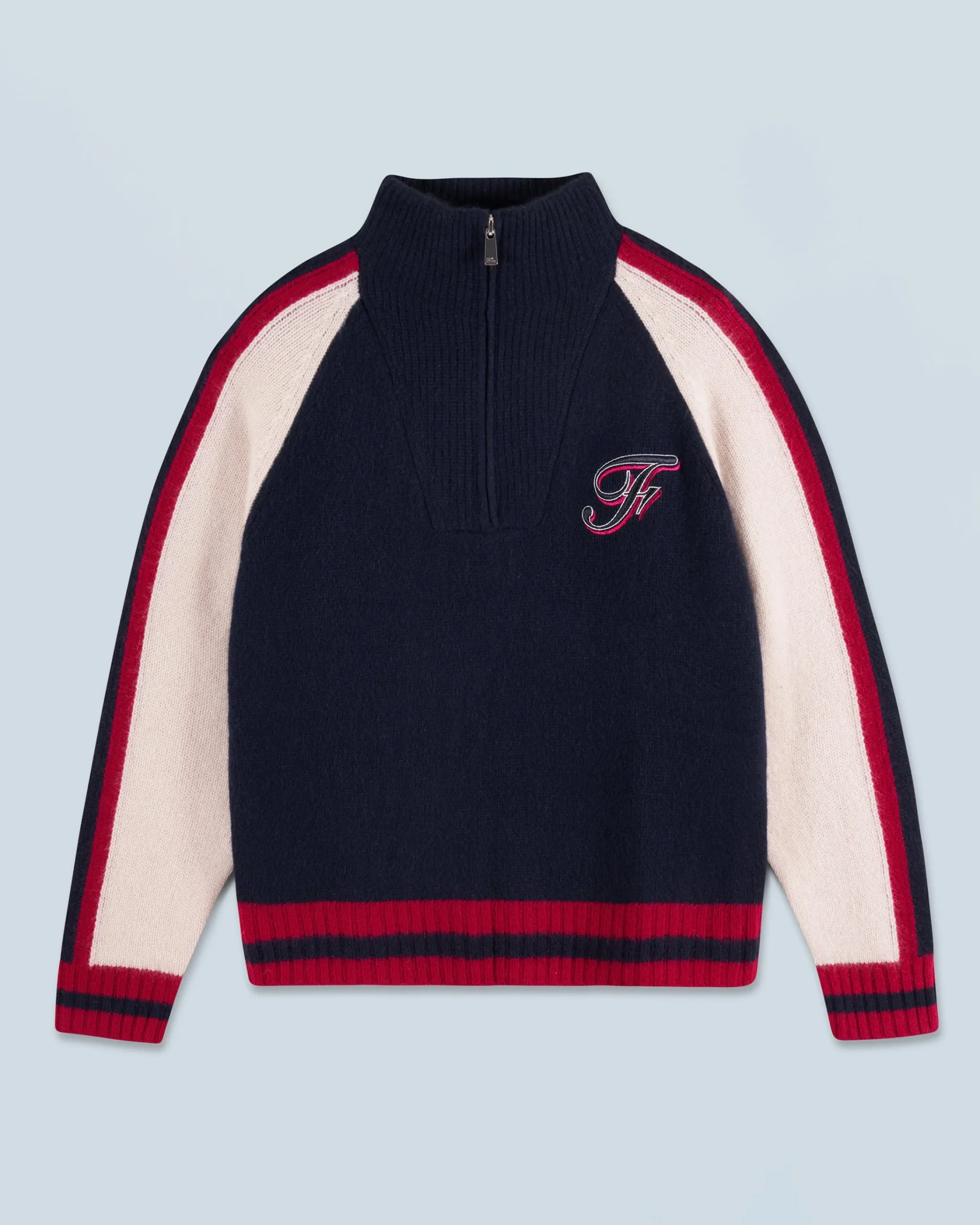 FROM FUTURE Maglione Collo alto con Zip MarinaMilitare Hot