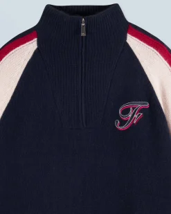 FROM FUTURE Maglione Collo alto con Zip MarinaMilitare Hot