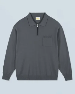 FROM FUTURE Maglione Collo alto con Zip LavaGrey Flash Sale