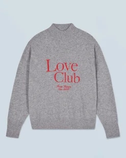 FROM FUTURE Maglione Collo alto Love Club Grigioericascuro Cheap