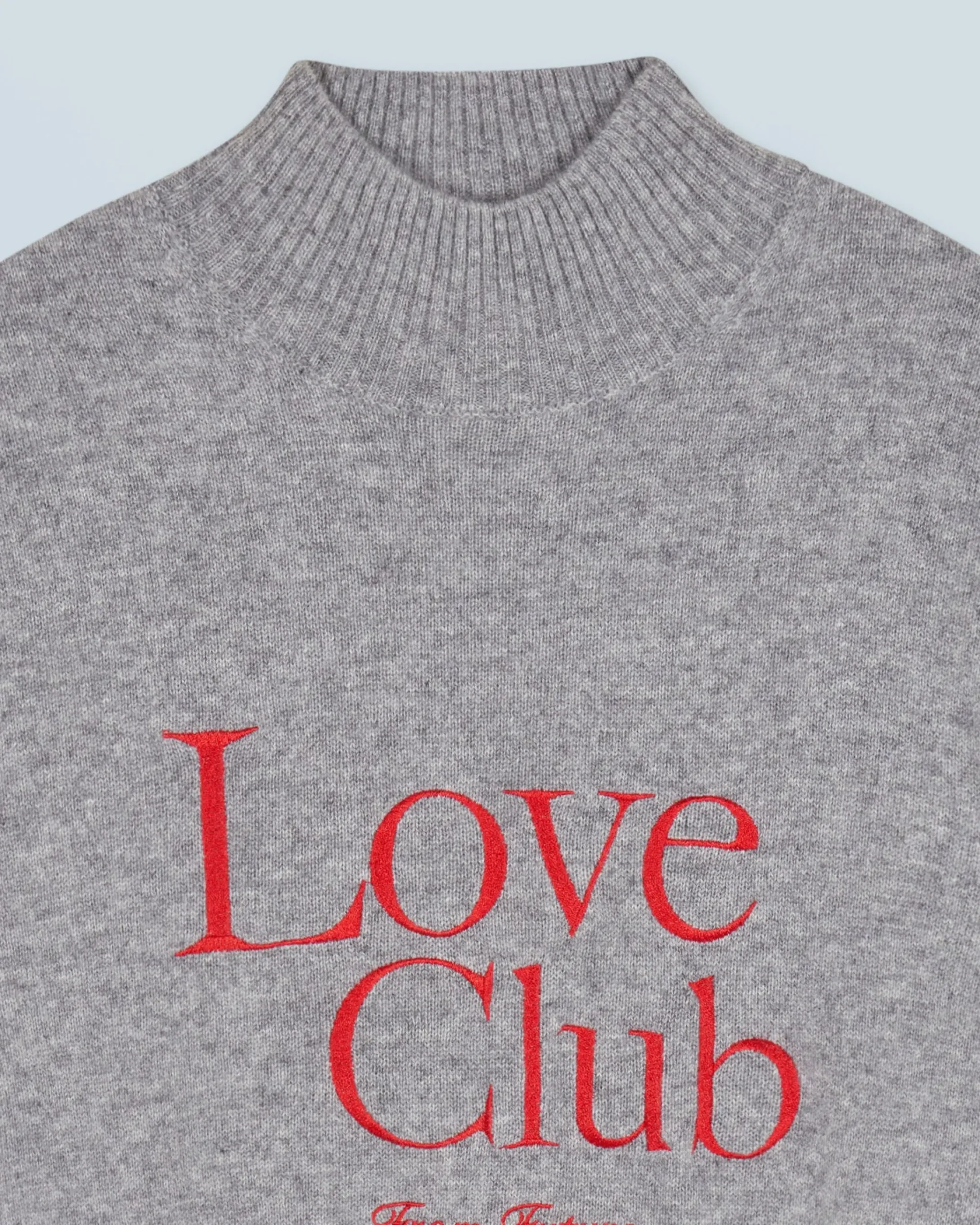 FROM FUTURE Maglione Collo alto Love Club Grigioericascuro Cheap