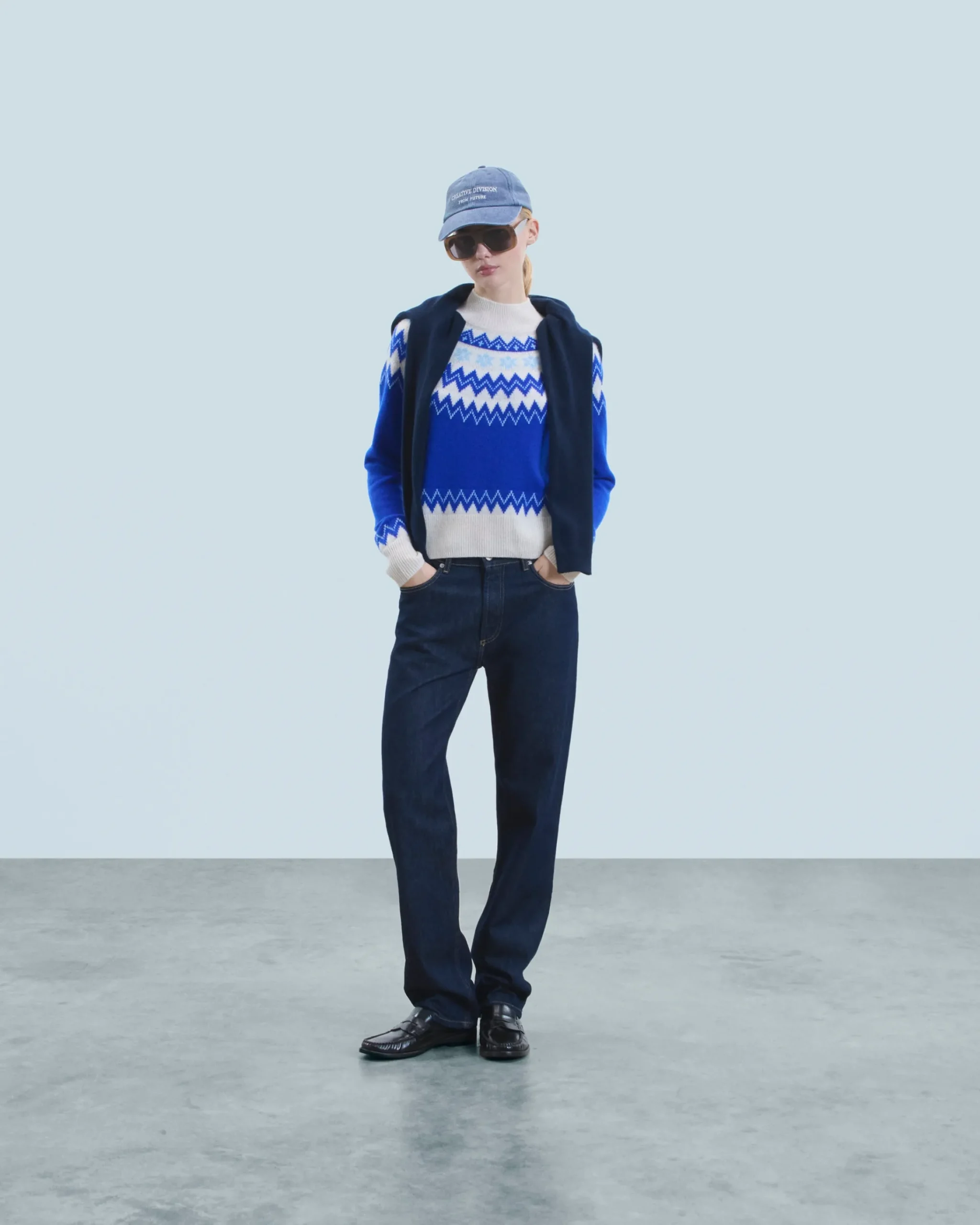 FROM FUTURE Maglione Collo alto Norvegese PopBlue Discount
