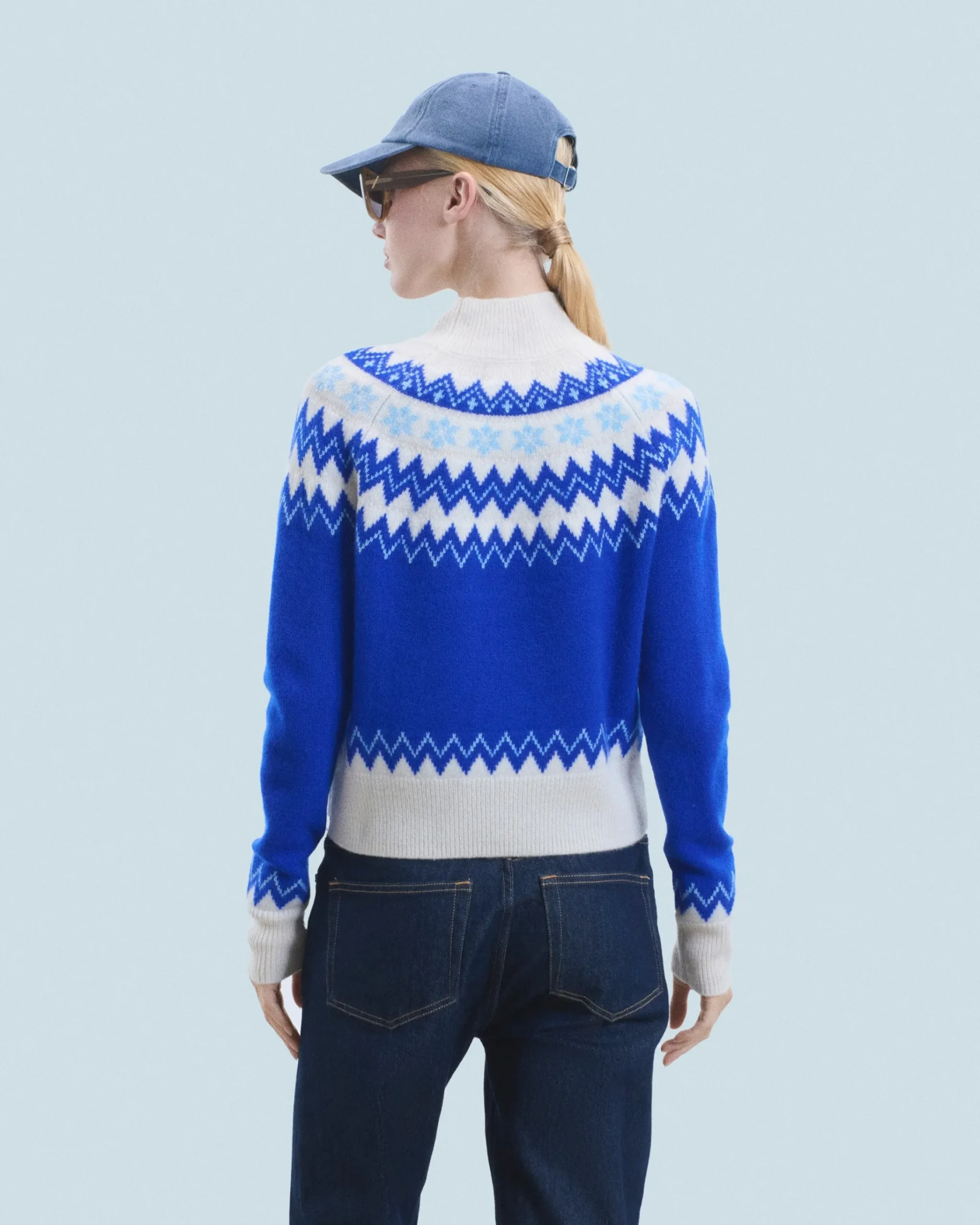 FROM FUTURE Maglione Collo alto Norvegese PopBlue Discount