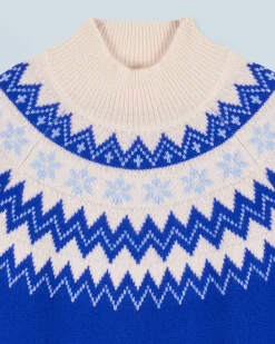 FROM FUTURE Maglione Collo alto Norvegese PopBlue Discount