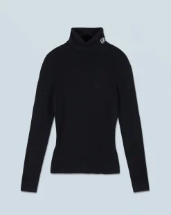 FROM FUTURE Maglione Collo dolcevita Nero Cheap