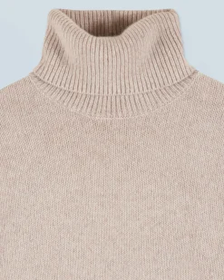 FROM FUTURE Maglione Collo dolcevita Beige New