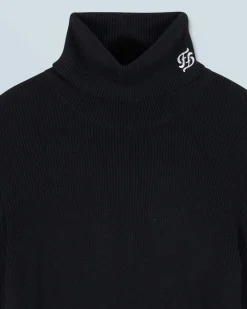 FROM FUTURE Maglione Collo dolcevita Nero Cheap