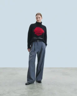 FROM FUTURE Maglione Collo dolcevita Nero Flash Sale