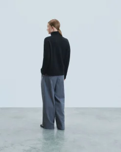 FROM FUTURE Maglione Collo dolcevita Nero Flash Sale