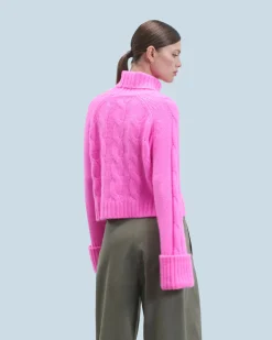 FROM FUTURE Maglione Collo dolcevita Pink Cheap