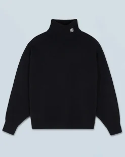 FROM FUTURE Maglione Collo dolcevita Nero Best Sale