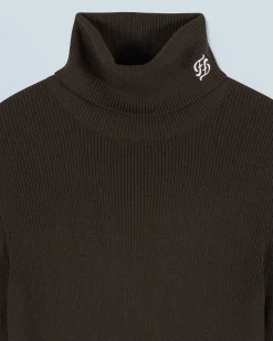 FROM FUTURE Maglione Collo dolcevita Cioccolato Store