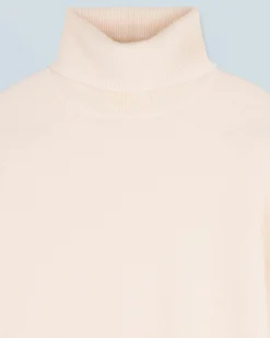 FROM FUTURE Maglione Collo dolcevita Basic Ecrù Cheap