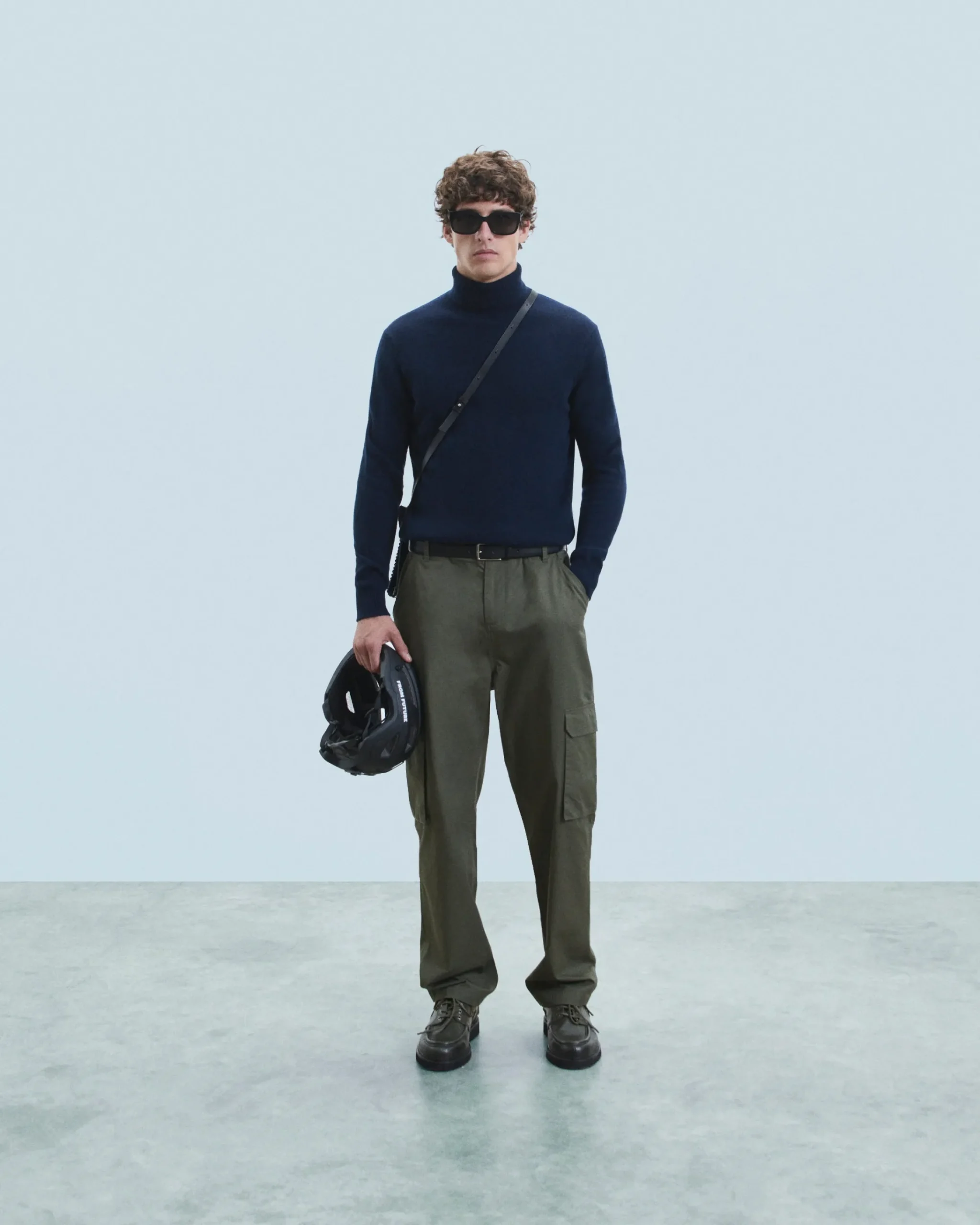 FROM FUTURE Maglione Collo dolcevita Basic Pesante MarinaMilitare Store