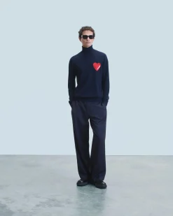 FROM FUTURE Maglione Collo dolcevita Cuore MarinaMilitare Flash Sale