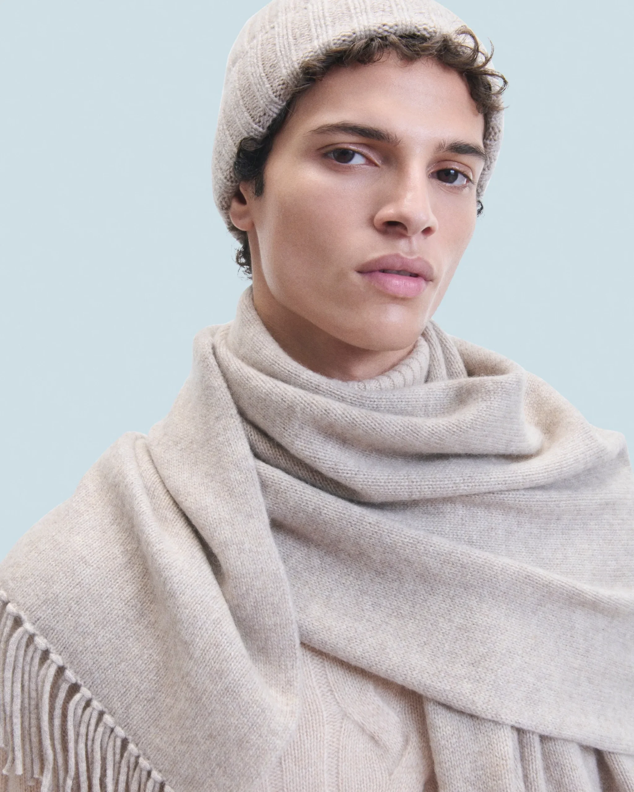 FROM FUTURE Maglione Collo dolcevita con Trecce Mentobeige Flash Sale