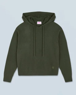 FROM FUTURE Maglione con Cappuccio Cachi Hot