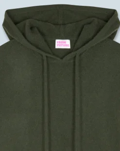 FROM FUTURE Maglione con Cappuccio Cachi Hot
