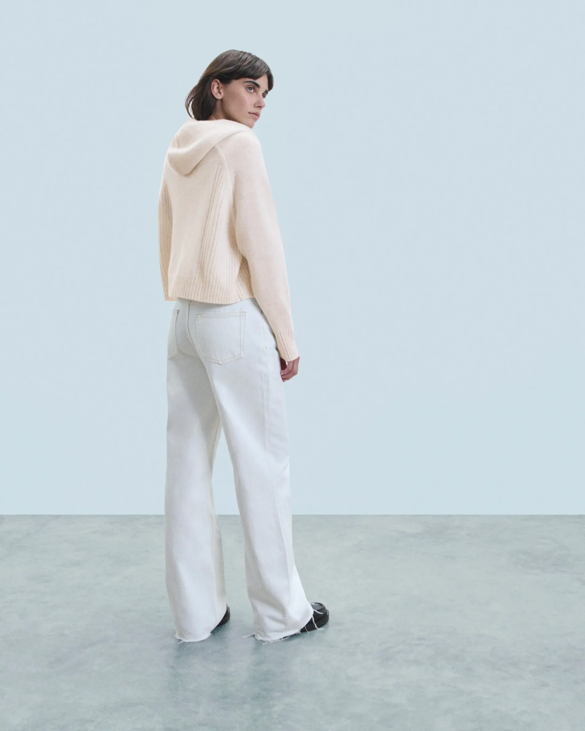 FROM FUTURE Maglione con Cappuccio HeatheredEcru Discount