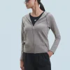 FROM FUTURE Maglione con Cappuccio e Zip Taupe Clearance