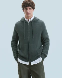 FROM FUTURE Maglione con Cappuccio e Zip LavaGrey Shop