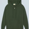 FROM FUTURE Maglione con Cappuccio e Zip Basic Cachi Outlet